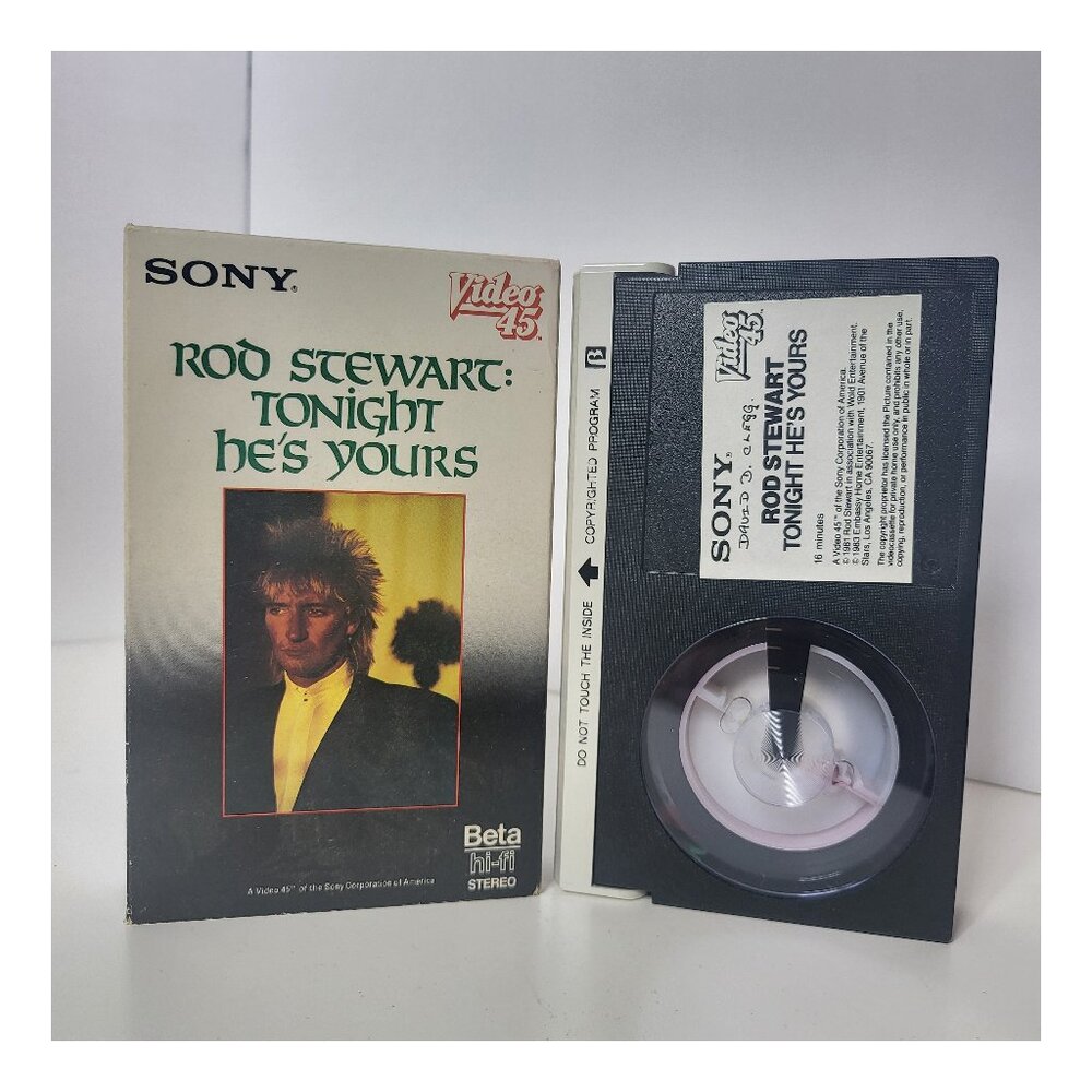 Rod Stewart Live BETA Tape Betamax (Not VHS)
